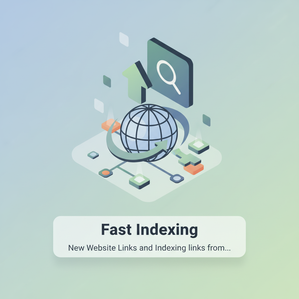 Illustration: Fast Indexing: New Website Links and Indexing links from ne…
